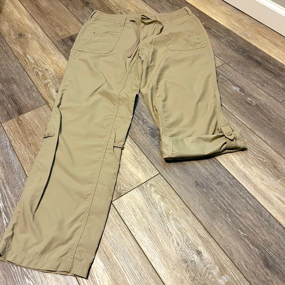 Khaki North Face hiking pant